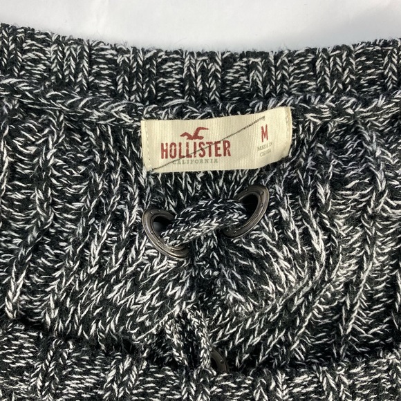 Hollister│Cropped Knit Sweater│Grey│Women’s M - Picture 3 of 4